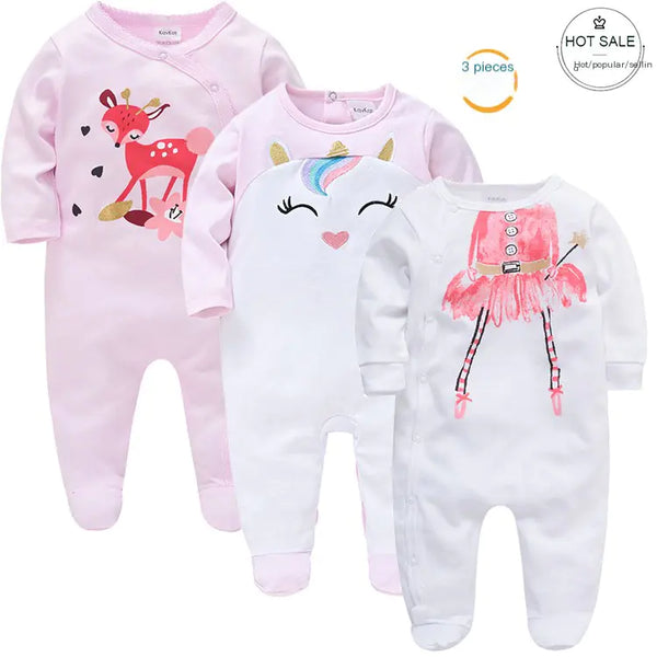 Long sleeve 3-Piece Baby Outfit Set Onesies