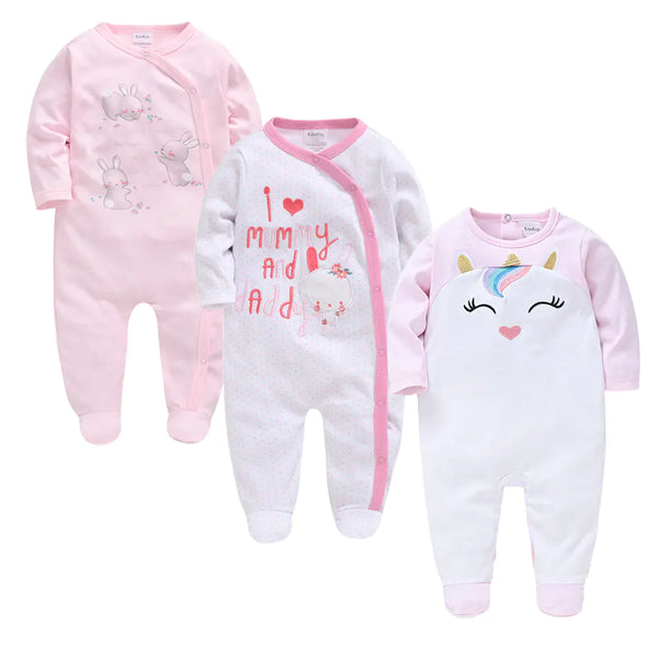 Long sleeve 3-Piece Baby Outfit Set Onesies