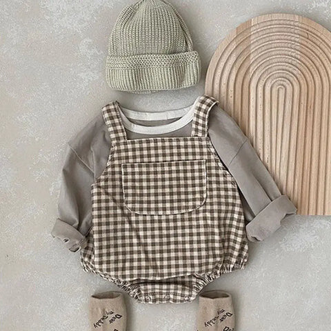 Sleeveless Corduroy Onesies for Newborns (Spring/Autumn)