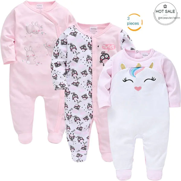 Long sleeve 3-Piece Baby Outfit Set Onesies