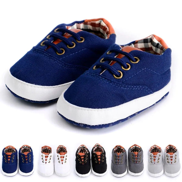 Solid canvas shoes for toddlers and baby boys