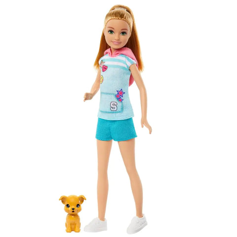 Barbie Stacie Doll with Pet Dog from and Stacie to The Rescue Movie Toys Blonde Hair Doll