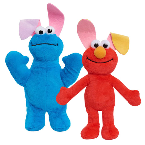Just Play Sesame Street Easter Small Plush Bundle 9-inch Tall Elmo and Cookie Monster Stuffed Animals Kids Toys for Ages 18 Month