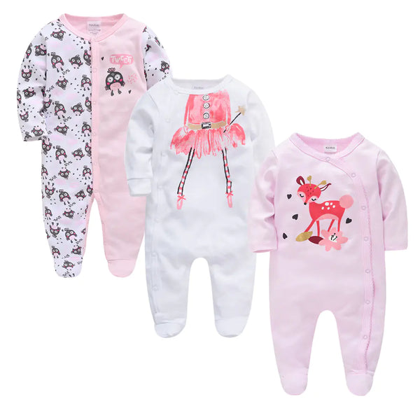 Long sleeve 3-Piece Baby Outfit Set Onesies