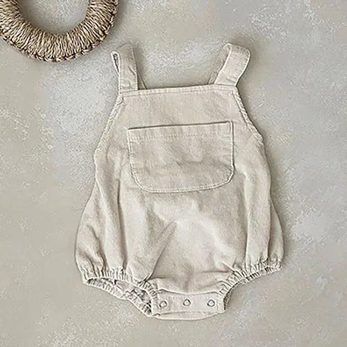 Sleeveless Corduroy Onesies for Newborns (Spring/Autumn)