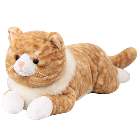 Fawowe Large Realistic Cat Stuffed Animals Plush Toy 25.5 inch