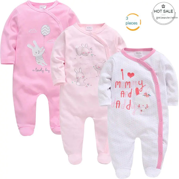 Long sleeve 3-Piece Baby Outfit Set Onesies