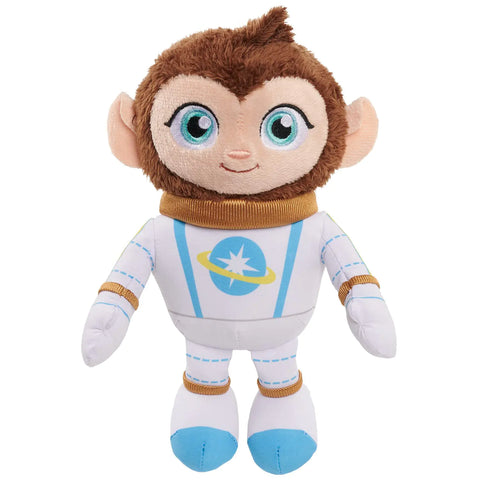 Just Play Netflix Ridley Jones Collectible Plushie Peaches Toy 8-Inch Stuffed Animal Astronaut Monkey Kids Toys for Ages 3 Up