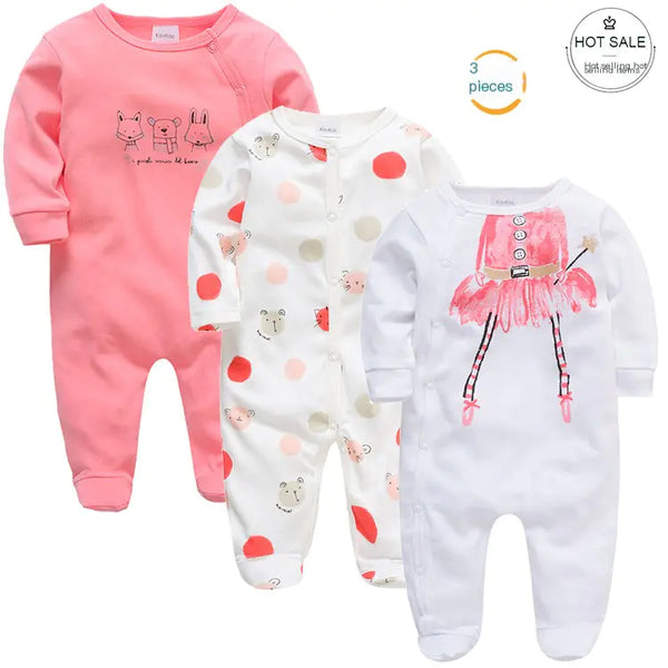Long sleeve 3-Piece Baby Outfit Set Onesies