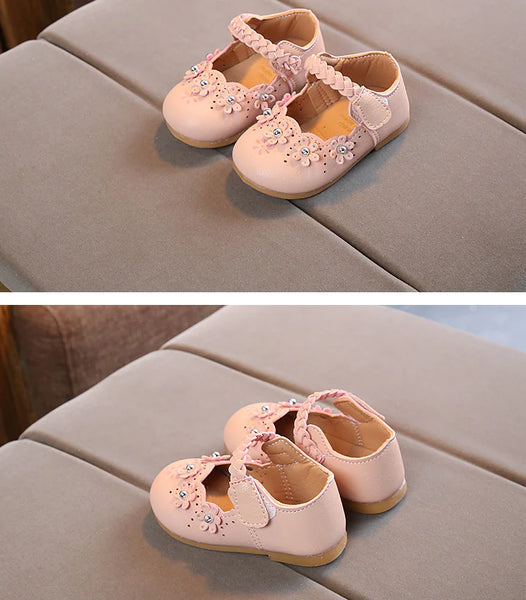 Baby and Toddler floral designed ballet flat shoes