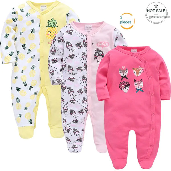 Long sleeve 3-Piece Baby Outfit Set Onesies