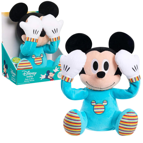 Disney Baby Peek-A-Boo Plush Mickey Mouse Kids Toys for Ages 09Month by Just Play