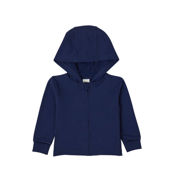 Hanes Baby Pure Comfort Organic Hoodie French Terry Full-Zip Hooded Sweatshirt for Infant Boys & Girls Navy