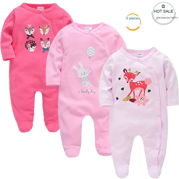 Long sleeve 3-Piece Baby Outfit Set Onesies