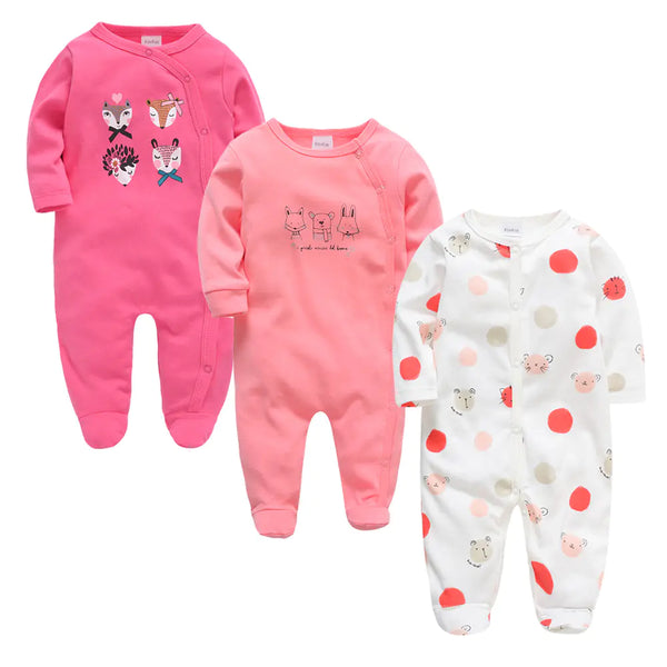 Long sleeve 3-Piece Baby Outfit Set Onesies
