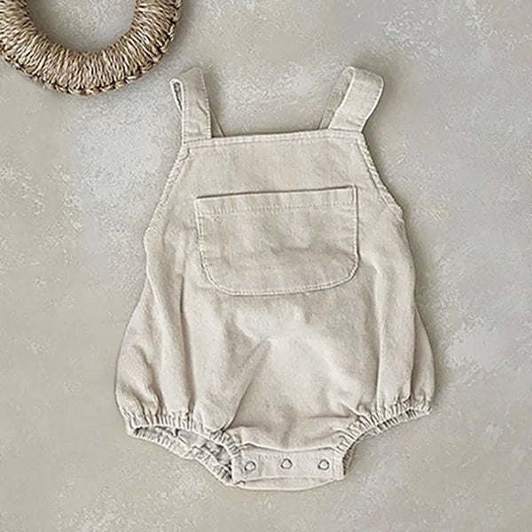Sleeveless Corduroy Onesies for Newborns (Spring/Autumn)
