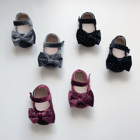 Vintage Design Dots Pattern Toddler  Anti-slip Walking Shoes