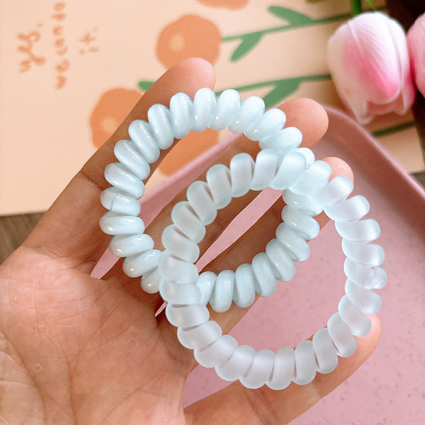 Telephone Cord Style Hair Tie With High Elasticity