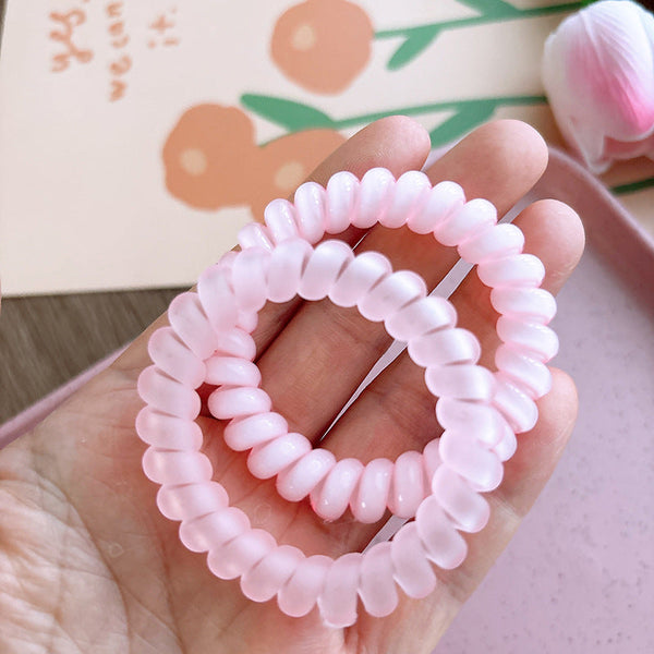 Telephone Cord Style Hair Tie With High Elasticity