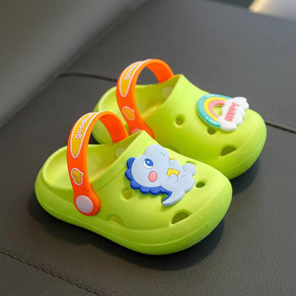 Baby Cartoon Animal & Rainbow Colorful Soft Bottom Slippers