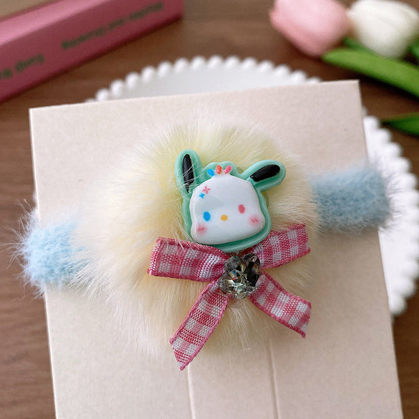 Cartoon Doll Rhinestone Bow Hairband