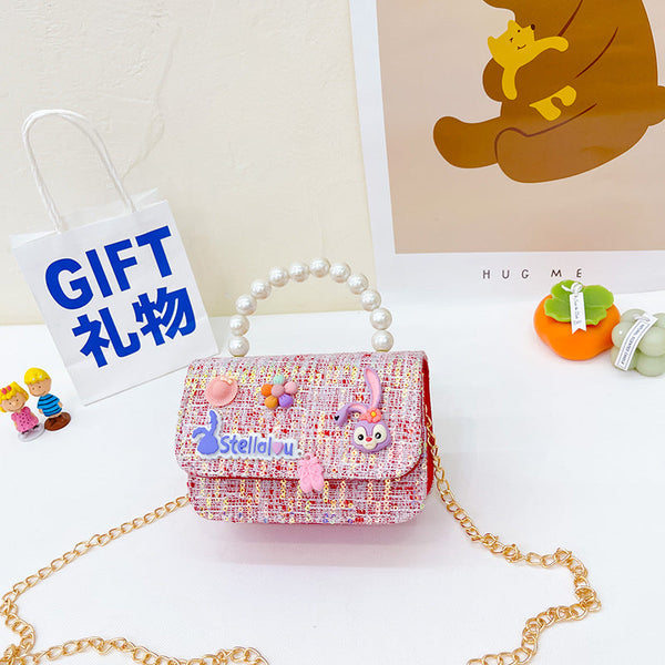 Children's Cartoon Patched Pattern Fashion Princess Crossbody Bags