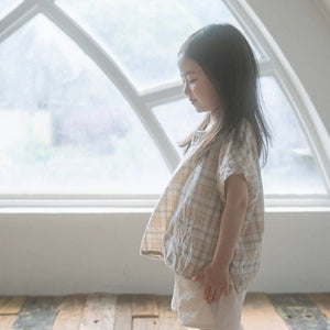 Summer Short Sleeves Casual Plaid Pattern T-shirt