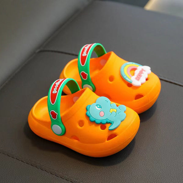 Baby Cartoon Animal & Rainbow Colorful Soft Bottom Slippers