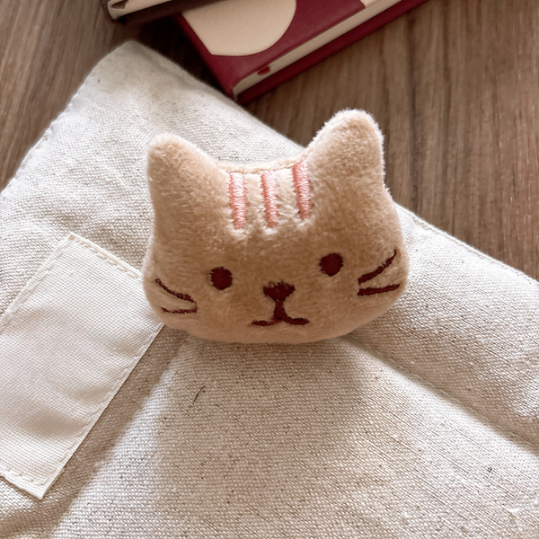 Children's Hair Clip with Animal Faces and 3D Cotton Filling