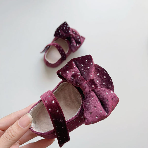 Vintage Design Dots Pattern Toddler  Anti-slip Walking Shoes