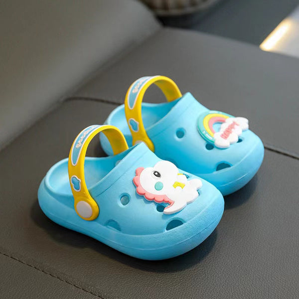 Baby Cartoon Animal & Rainbow Colorful Soft Bottom Slippers