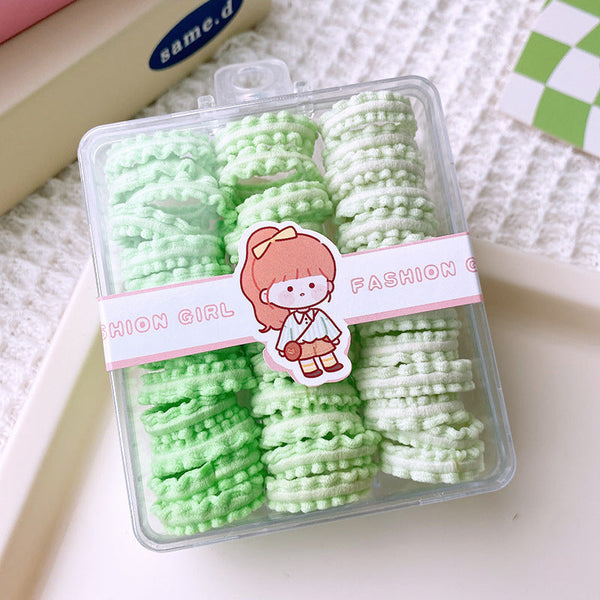 Soft And Comfortable Basic Hairband For Kids With Mushroom Edges 39-Piece Set