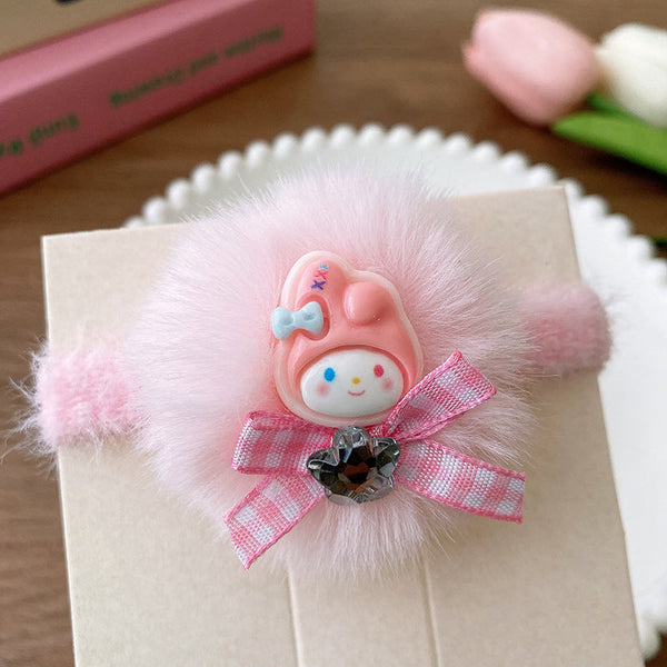 Cartoon Doll Rhinestone Bow Hairband