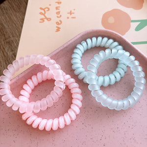 Telephone Cord Style Hair Tie With High Elasticity