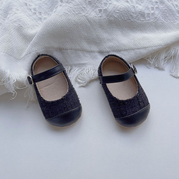 Baby Girl Color Patchwork Cloth Toddler Soft-Sole Anti-Slip Walking Shoes