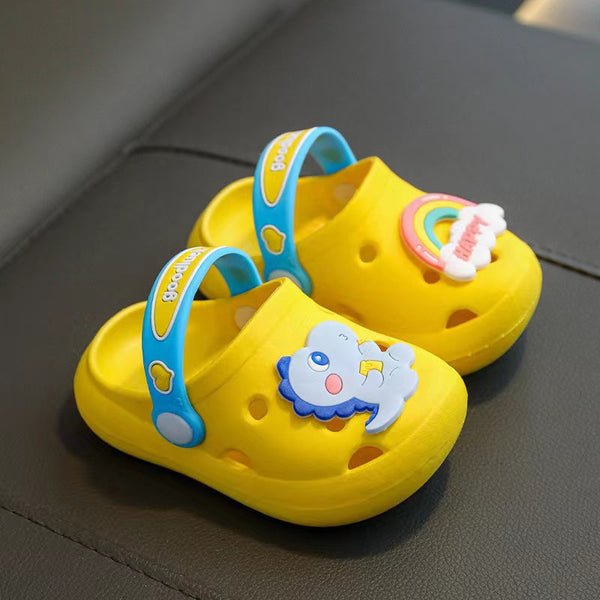 Baby Cartoon Animal & Rainbow Colorful Soft Bottom Slippers