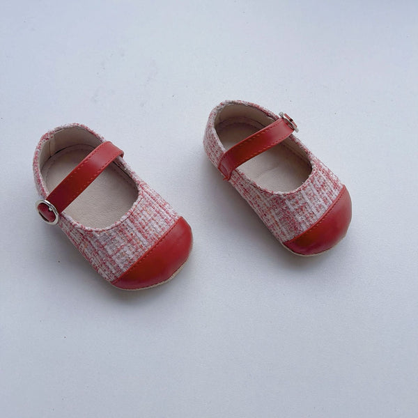 Baby Girl Color Patchwork Cloth Toddler Soft-Sole Anti-Slip Walking Shoes