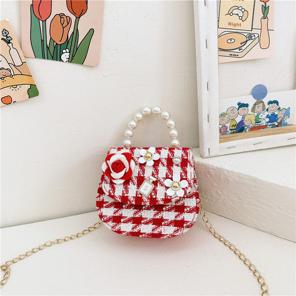 Stylish And Versatile Girls Portable Red Crossbody Handbag