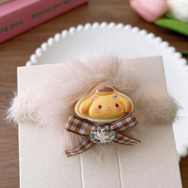 Cartoon Doll Rhinestone Bow Hairband