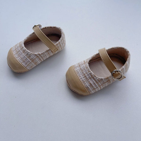 Baby Girl Color Patchwork Cloth Toddler Soft-Sole Anti-Slip Walking Shoes