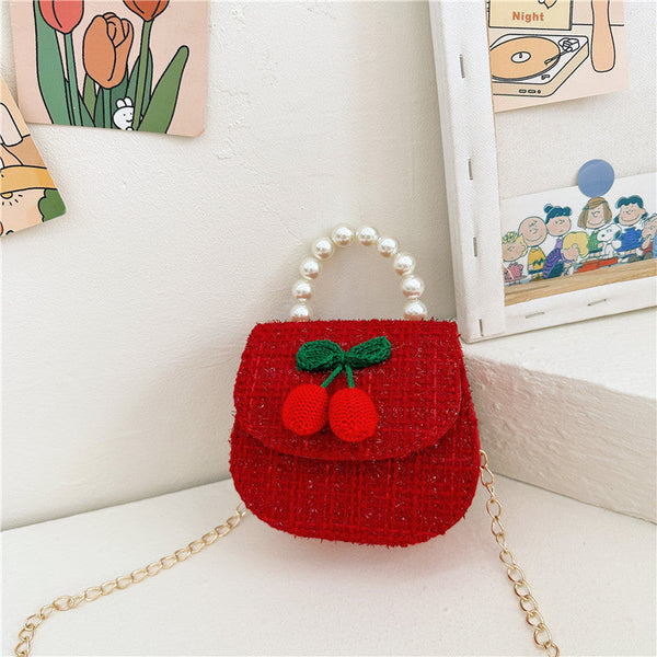 Stylish And Versatile Girls Portable Red Crossbody Handbag