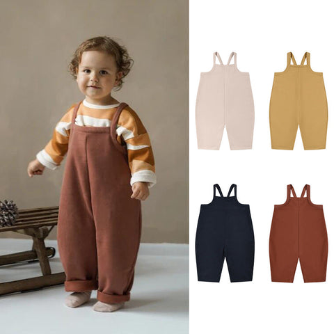 Solid Color Loose Comfy Romper