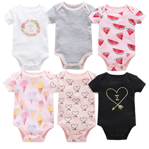 Newborn Baby Clothes 6-Piece Cotton Summer Set