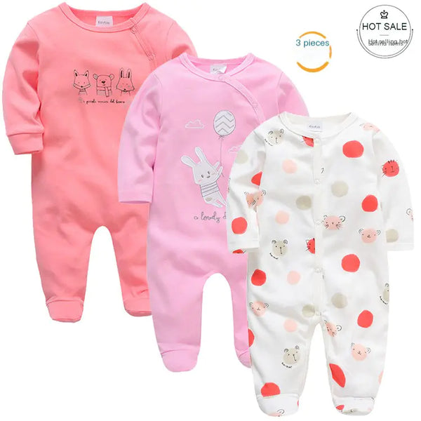 Long sleeve 3-Piece Baby Outfit Set Onesies