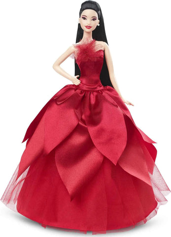 Barbie Signature 2022 Doll (Straight Black Hair) with Doll Stand Collectible Gift for Kids Ages 6 Years Old and Up