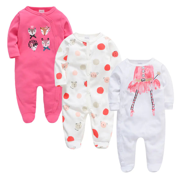 Long sleeve 3-Piece Baby Outfit Set Onesies